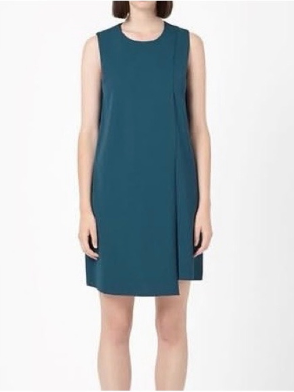 COS Teal Sleeveless Mini Shift Dress
